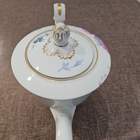 Rare Noritake Japan Circa 1908 Maruki Symbol Large Pink Cabbage Rose Pattern - Picture 9 of 12